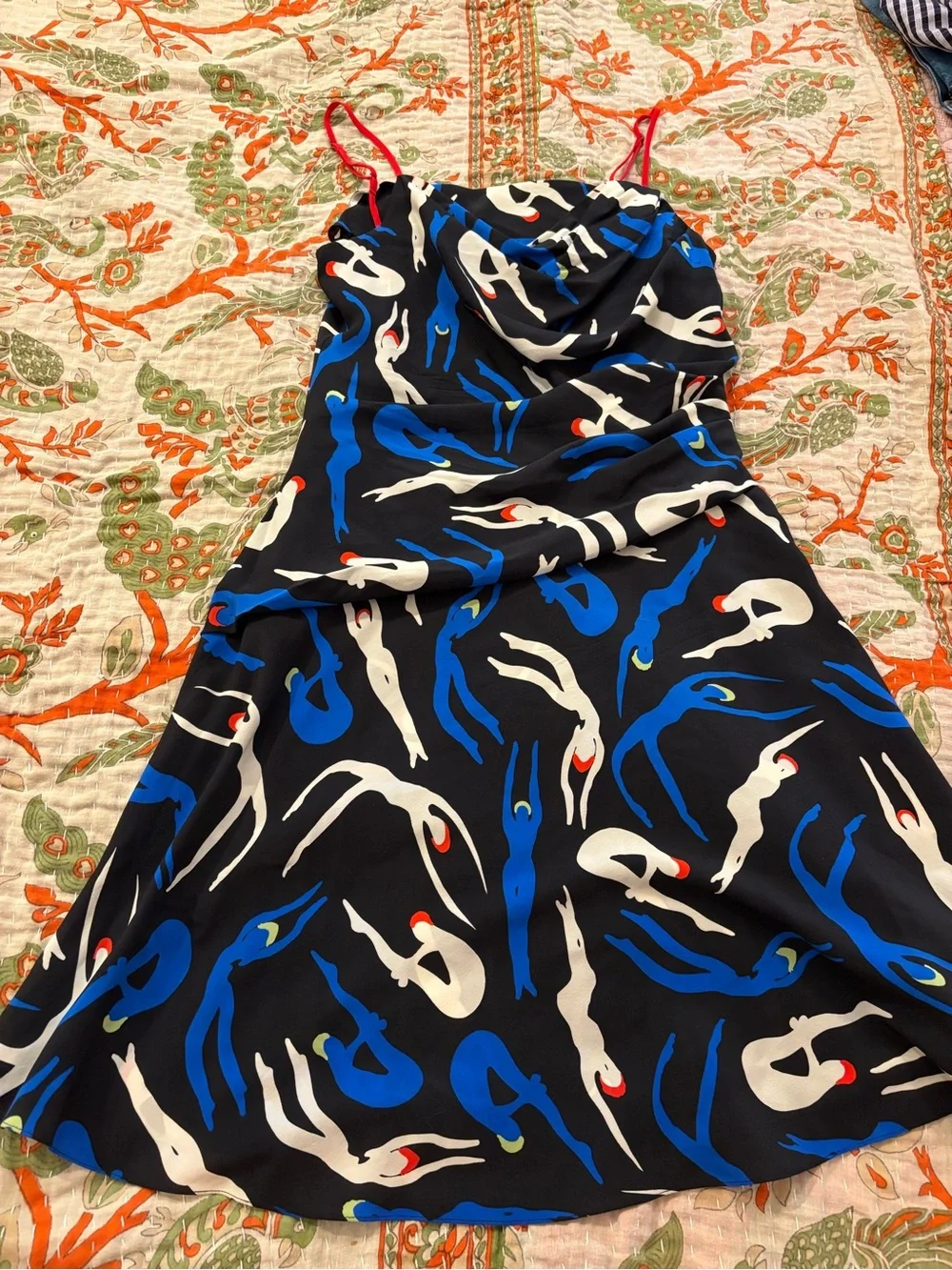 EUC Diane Von Furstenberg Swimmer Slip Dress - Picture 4 of 6